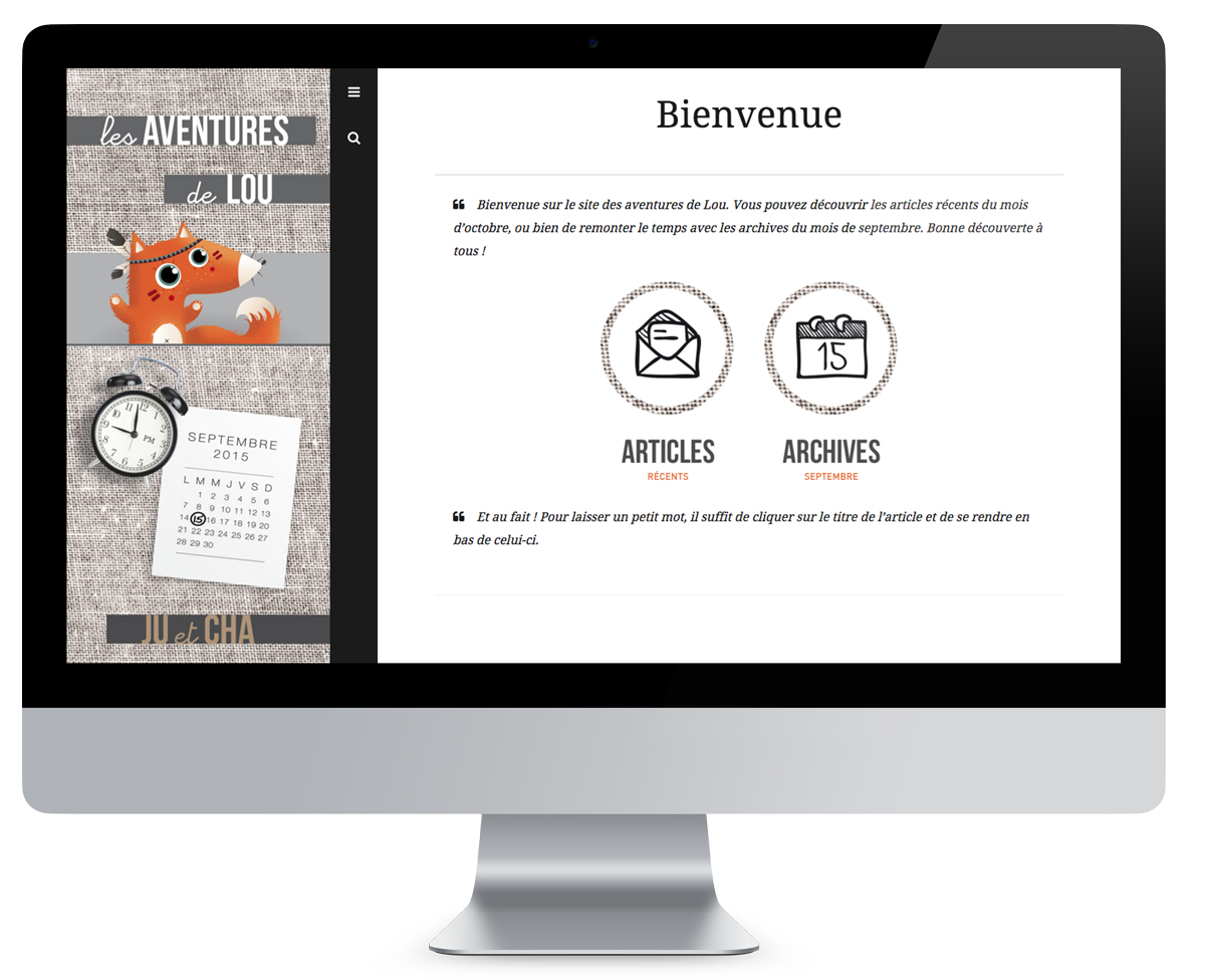 Site Les Aventures de Lou