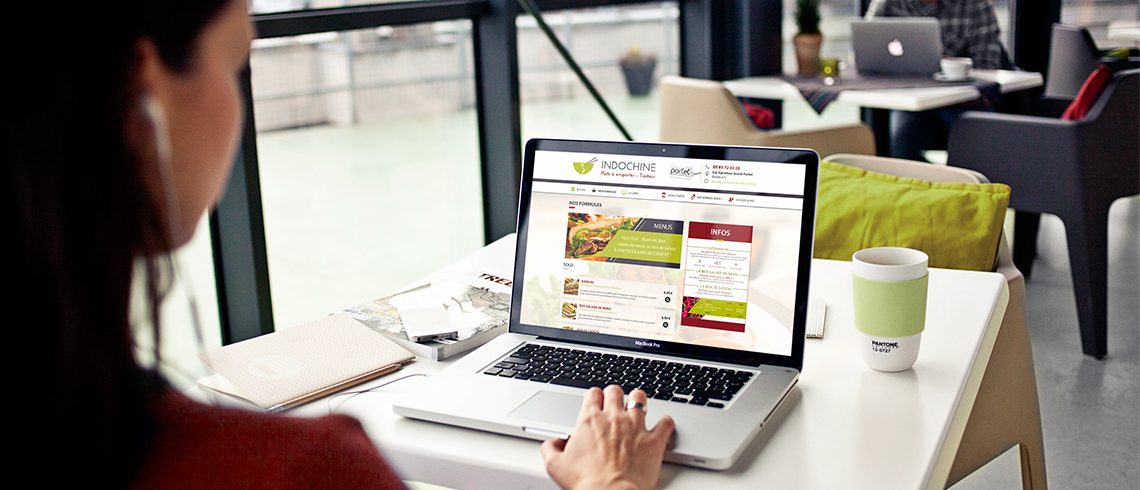 Webdesign site internet Indochine (traiteur vietnamien)