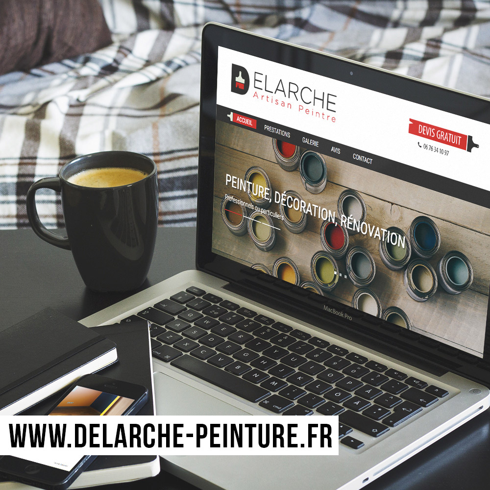Webdesign et intégration du site internet Delarche Peinture
