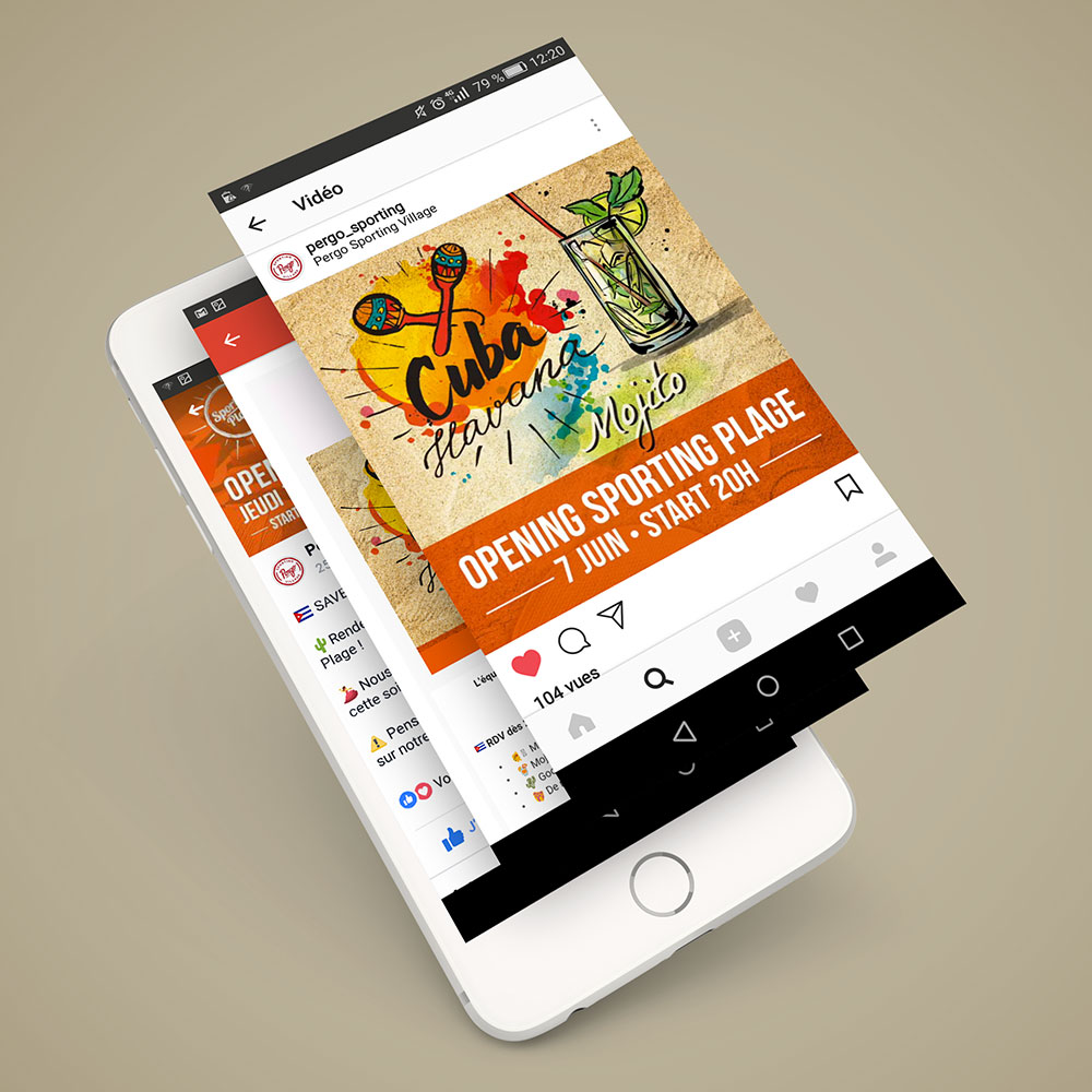 Portofolio Sporting plage campagne opening
